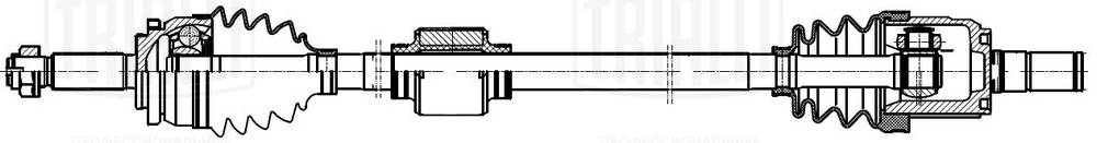 AR903 TRIALLI Привід колеса Hyundai Solaris II (17-)/Kia Rio (17-) 1.4i AT (перед. прав.) (AR 903) Trialli
