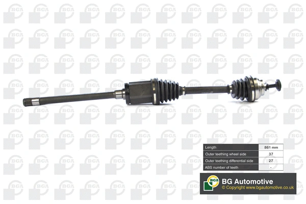 DS0903R BGA Піввісь BMW N47D20 E60/E61/E81/X1 2.0 05-11 Прав.