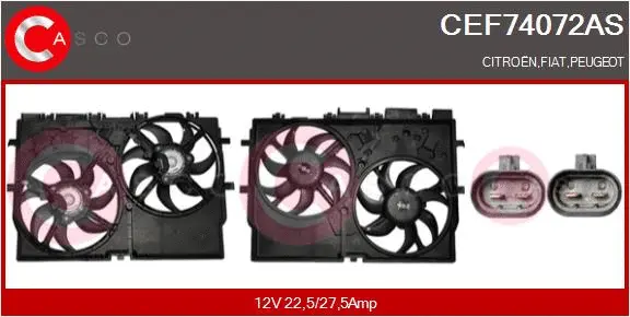 CEF74072AS CASCO WENTYLATOR CHLODNICY