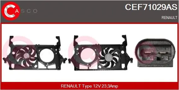 CEF71029AS CASCO WENTYLATOR CHLODNICY