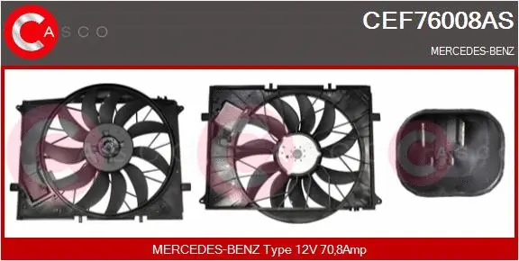 CEF76008AS CASCO WENTYLATOR CHLODNICY