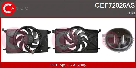 CEF72026AS CASCO WENTYLATOR CHLODNICY