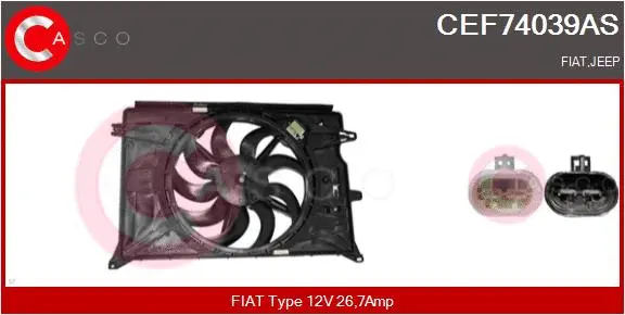 CEF74039AS CASCO WENTYLATOR CHLODNICY