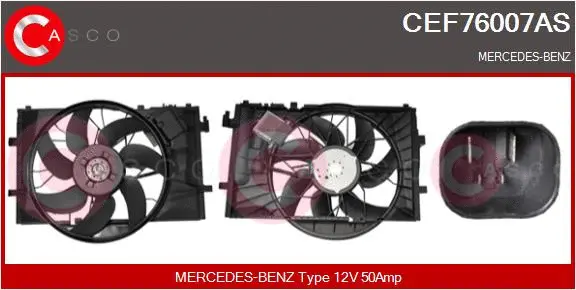 CEF76007AS CASCO WENTYLATOR CHLODNICY
