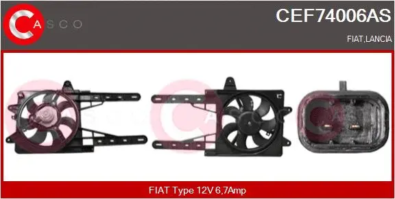 CEF74006AS CASCO WENTYLATOR CHLODNICY