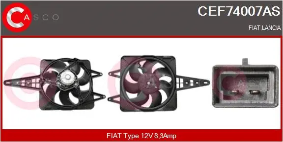 CEF74007AS CASCO WENTYLATOR CHLODNICY