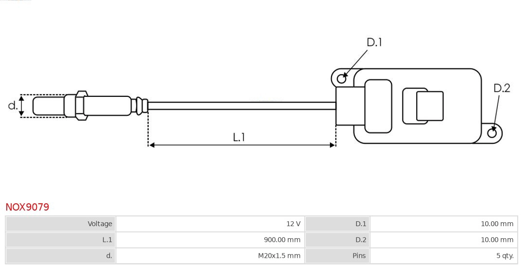 NOX9079 AS-PL NOX BRAND NEW NOX SENSOR