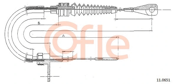 110651 COFLE Тросик газу