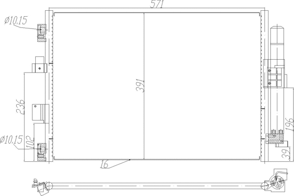 623859 HART Радиатор кондиционера