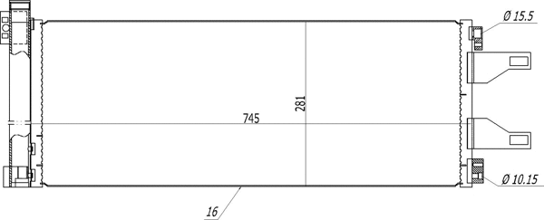 608187 HART Радиатор кондиционера