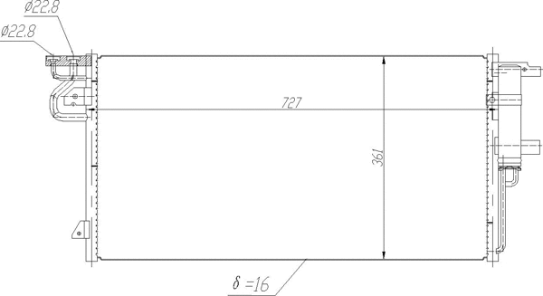 623436 HART Радиатор кондиционера