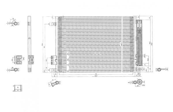 611419 HART Радиатор кондиционера