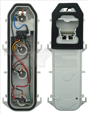 110231WP2 TYC Елемент задн ліхтаря Лів/Прав RENAULT CLIO II Ph I Хетчбек 09.98-06.01