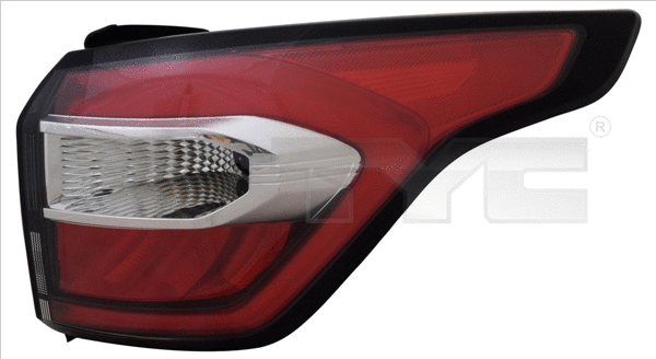 1114711369 TYC Ліхтар задній Прав (зовнішн, LED, колір скла червон) FORD KUGA II 01.17-12.19