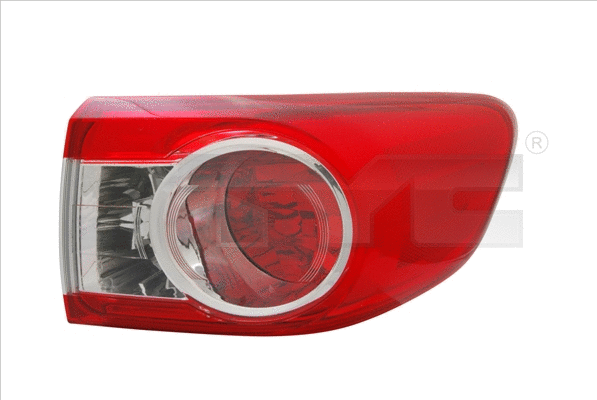 1111729012 TYC Ліхтар задній прав (зовнішн, колір повороту білий, колір скла червон) TOYOTA COROLLA SDN E15 06.10-12.13