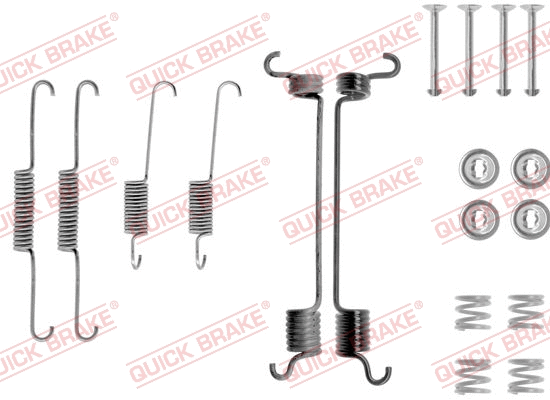 1050741 QUICK BRAKE Монтажний набір гальмівної колодки (LUCAS) NISSAN MICRA II 1.0-1.5D 08.92-02.03