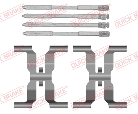 1090166 QUICK BRAKE Монтажний набір гальмівних колодок JAGUAR F-PACE  NISSAN PATHFINDER IV 2.0-5.0H 09.12-