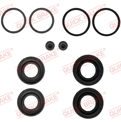 1140107 QUICK BRAKE Ремкомплект гальмівного супорта задн лів/прав (діаметр поршня: 28) AUDI Q7  JEEP GRAND CHEROKEE, GRAND CHEROKEE IV  TESLA MODEL S, MODEL X 3.0-Electric 03.06-