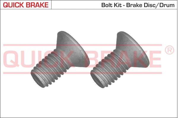 11670K QUICK BRAKE Монтажний болт гальмівного диску задн/передн (M10x1,5x20, довжина різьби 20мм упаковка 2 шт) VOLVO S60 II, V40, V70 III, XC70 II  FORD FOCUS II, KUGA I, MONDEO IV  JAGUAR E-PACE, F-PACE 07.04-