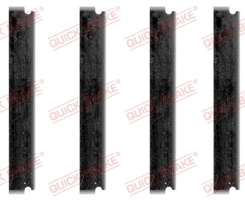 1091028 QUICK BRAKE Монтажний набір гальмівних колодок передн MAZDA 626 II 1.6/2.0/2.0D 11.82-01.90