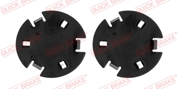 W1244 QUICK BRAKE Монтажний набір гальмівних колодок передн MERCEDES E T-MODEL (S211), E (VF211), E (W211) 1.8-3.5 03.02-07.09