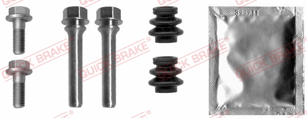 1131380X QUICK BRAKE Комплект направляючих супорту