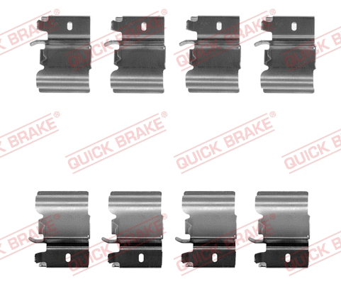 1091823 QUICK BRAKE Монтажний набір гальмівних колодок CADILLAC CTS 6.2 01.09-