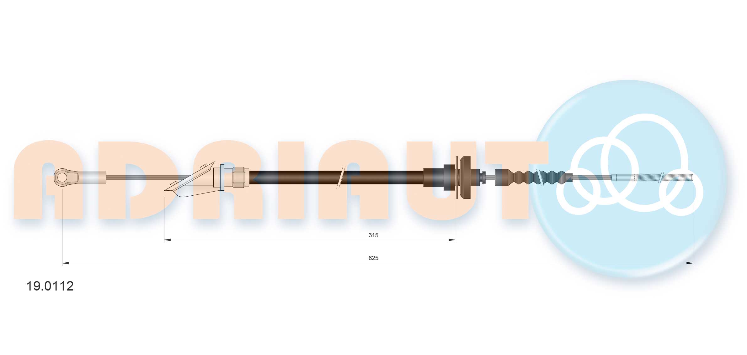 190112 Adriauto Трос сцепления