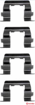 A02259 BREMBO Гальмівні колодки (монтажний набір)