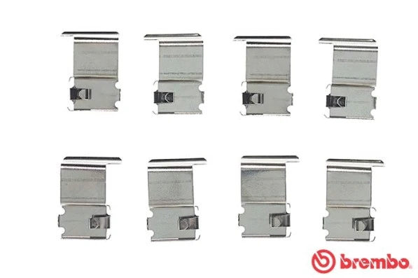 A02242 BREMBO Монтажний набір гальмівних колодок DAIHATSU EXTOL, TERIOS  MITSUBISHI COLT IV, COLT V, LANCER V, LANCER VI, MIRAGE IV, MIRAGE V 1.3-2.0D 07.91-11.11