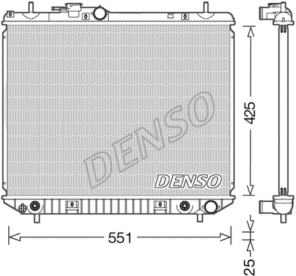 DRM35005 DENSO Радиатор двигателя