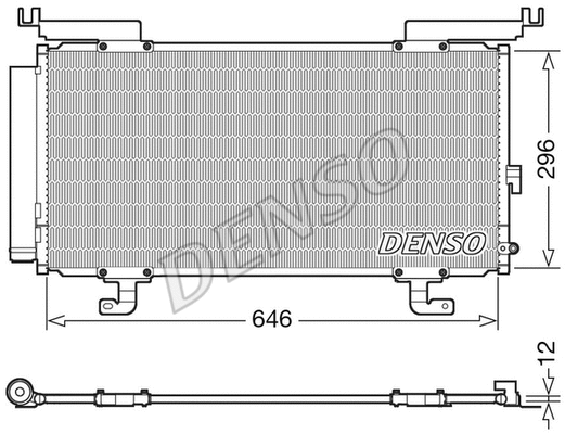 DCN36004 DENSO Радиатор кондиционера