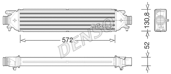 DIT01008 DENSO Интеркулер