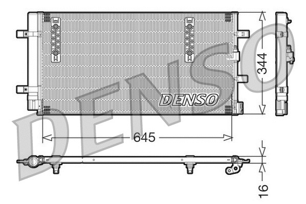 DCN32060 DENSO Радиатор кондиционера