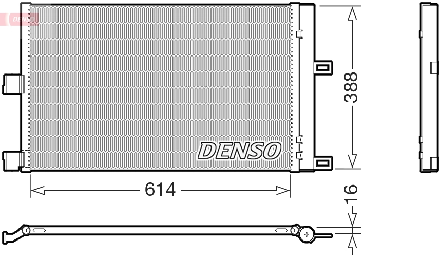 DCN99080 DENSO Радиатор кондиционера