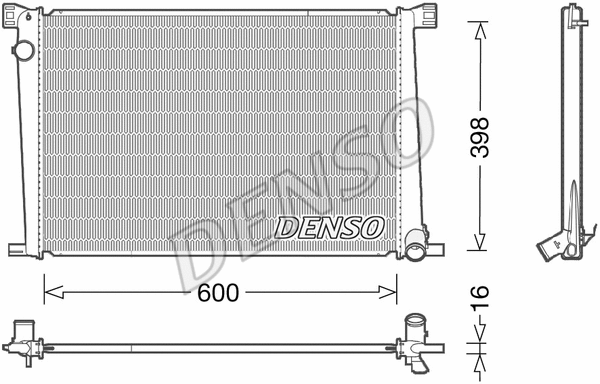 DRM05007 DENSO Радиатор двигателя
