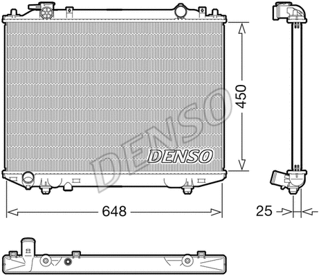 DRM10117 DENSO Радиатор двигателя