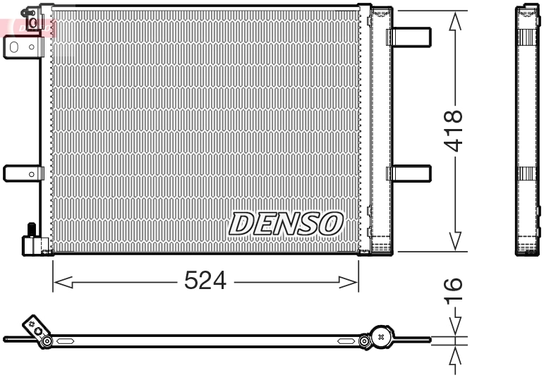 DCN07062 DENSO Радиатор кондиционера