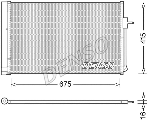 DCN15001 DENSO Радиатор кондиционера
