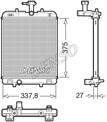 DRM50134 DENSO Радиатор двигателя