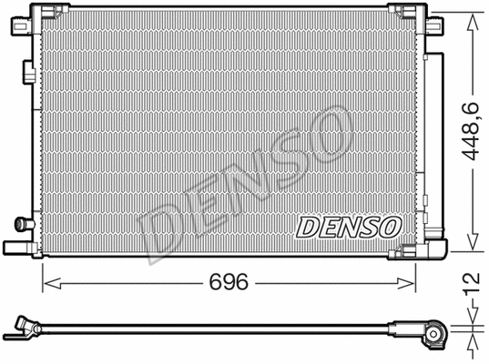DCN50128 DENSO Радиатор кондиционера