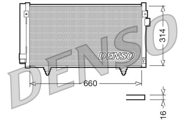 DCN36003 DENSO Радиатор кондиционера