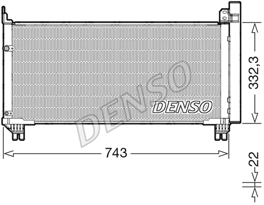 DCN51014 DENSO Радиатор кондиционера