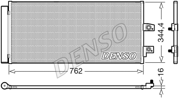 DCN33016 DENSO Радиатор кондиционера
