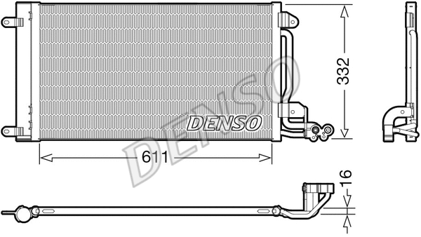 DCN02034 DENSO Радиатор кондиционера