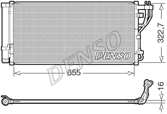 DCN43011 DENSO Радиатор кондиционера