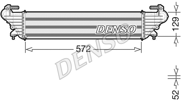 DIT09121 DENSO Интеркулер