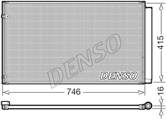 DCN51017 DENSO Радиатор кондиционера