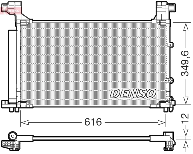 DCN50132 DENSO Радиатор кондиционера