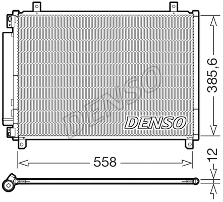 DCN47012 DENSO Радиатор кондиционера